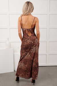 Look For You Sleeveless Maxi Dress (Leopard) - NanaMacs
