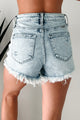 Harrison Distressed Acid Wash Denim Kancan Shorts (Medium Light) - NanaMacs