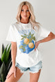 "Saint-Jean" Lemon Graphic T-Shirt (Ivory) - NanaMacs