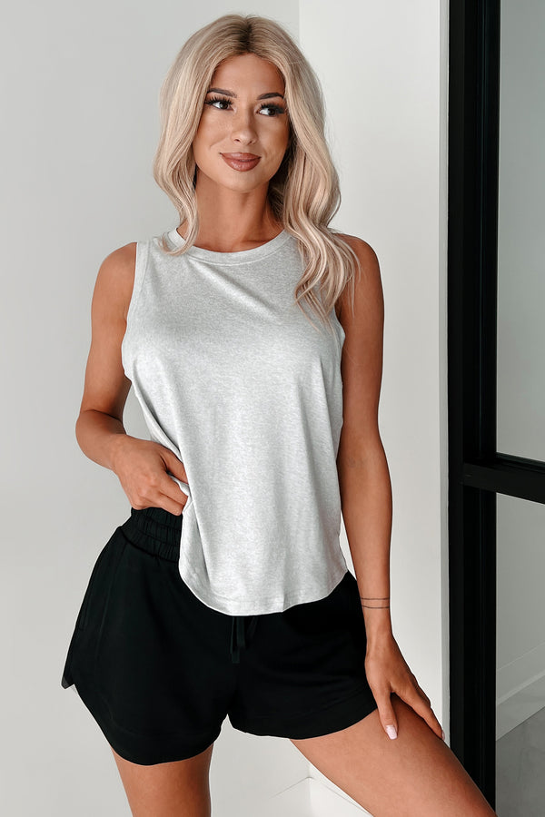 Harvesting Dreams Buttery Soft Active Tank (Light Grey) - NanaMacs