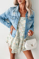 Hit The Pavement Distressed Denim Jacket (Light) - NanaMacs