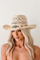 My Personal Paradise Beaded Straw Cowboy Hat (Ivory)