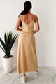 Easy Peasy Sleeveless V-Neck Maxi Dress (Mustard Yellow)