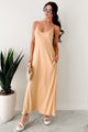 Easy Peasy Sleeveless V-Neck Maxi Dress (Mustard Yellow)