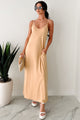 Easy Peasy Sleeveless V-Neck Maxi Dress (Mustard Yellow)