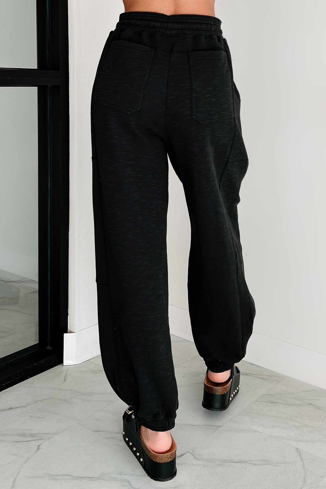 Back To The Basics Drawstring Sweatpants (Black)