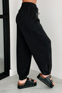 Back To The Basics Drawstring Sweatpants (Black)