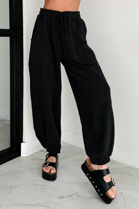 Back To The Basics Drawstring Sweatpants (Black)