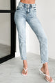 Gabe Kancan High Rise Slim Straight Jeans (Light) - NanaMacs