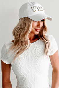 Call Me Mrs. "Wifey" Baseball Cap (White) - NanaMacs