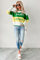 "Saint Patrick" Colorblock Sweater (Green) - NanaMacs