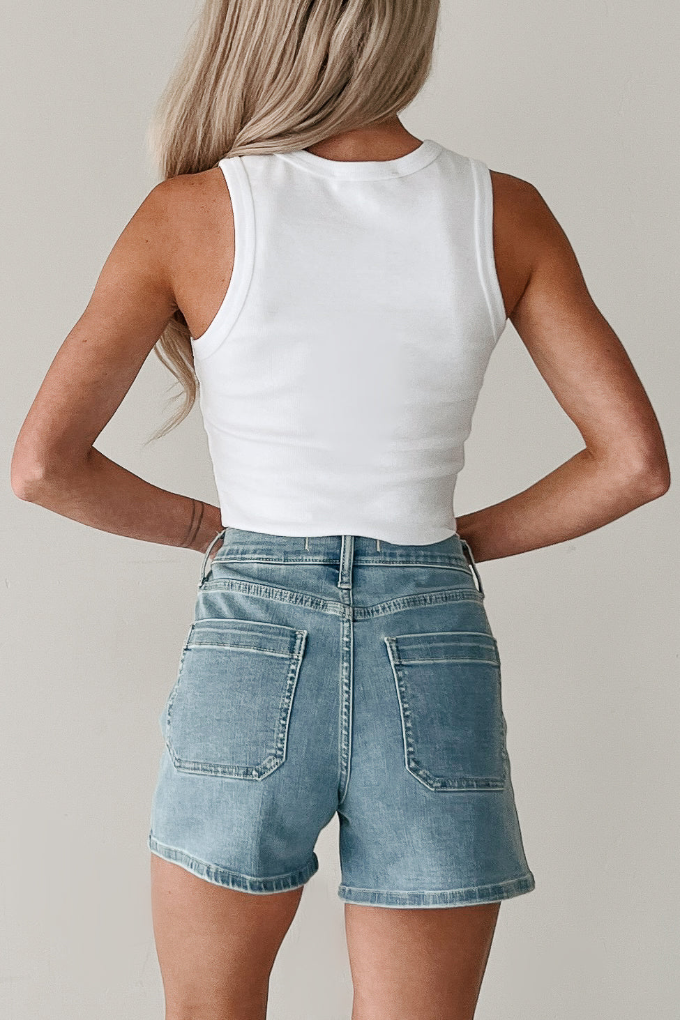 Be My Baby Ribbed Rhinestone Tank Top (White) · NanaMacs