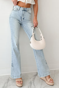 Brooke Tummy Control Bootcut Judy Blue Jeans (Light) - NanaMacs