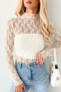 Gentle Spark Floral Lace Long Sleeve (Cream) - NanaMacs