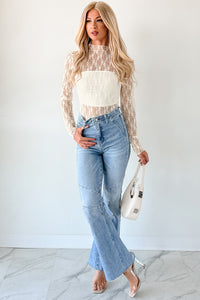 Gentle Spark Floral Lace Long Sleeve (Cream) - NanaMacs