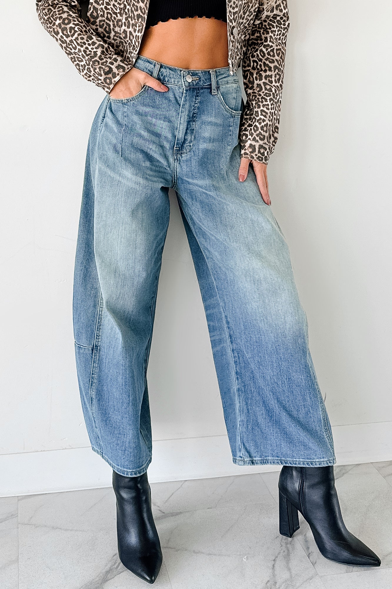 Frank High Rise Signature 8 Barrel Jeans (Medium) - NanaMacs