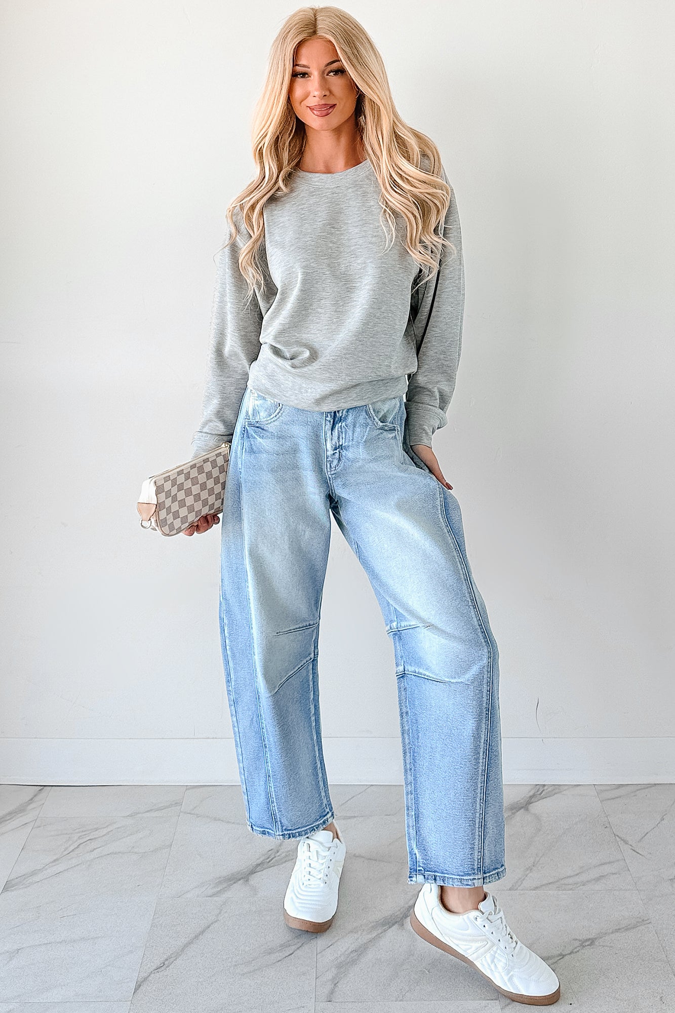 Call It A Day Classic Crewneck Sweatshirt (Grey) - NanaMacs