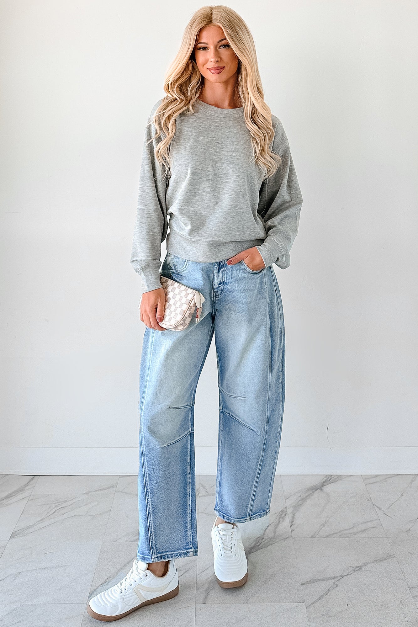 Call It A Day Classic Crewneck Sweatshirt (Grey) - NanaMacs