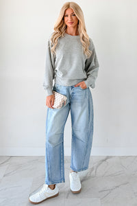 Call It A Day Classic Crewneck Sweatshirt (Grey) - NanaMacs