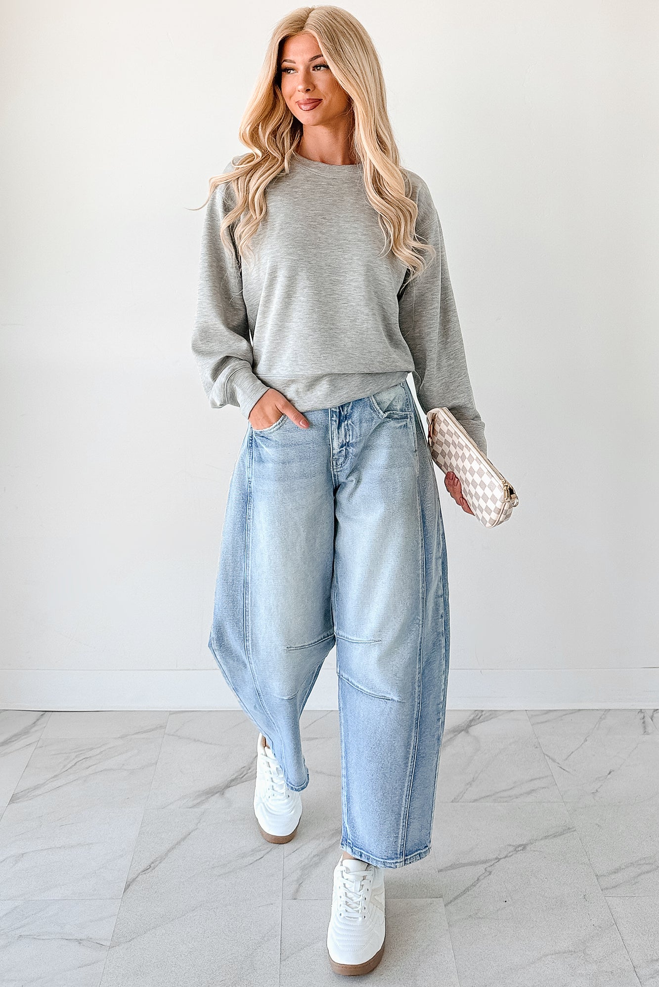 Call It A Day Classic Crewneck Sweatshirt (Grey) - NanaMacs