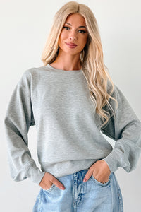 Call It A Day Classic Crewneck Sweatshirt (Grey) - NanaMacs