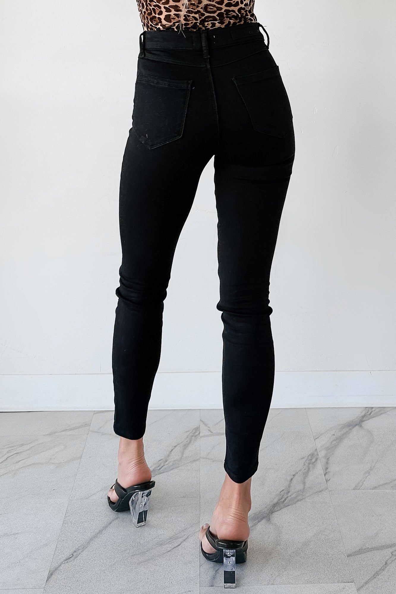Rogue High Rise Super Skinny Cello Jeans (Black) - NanaMacs
