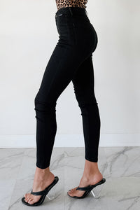 Rogue High Rise Super Skinny Cello Jeans (Black) - NanaMacs