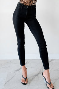 Rogue High Rise Super Skinny Cello Jeans (Black) - NanaMacs