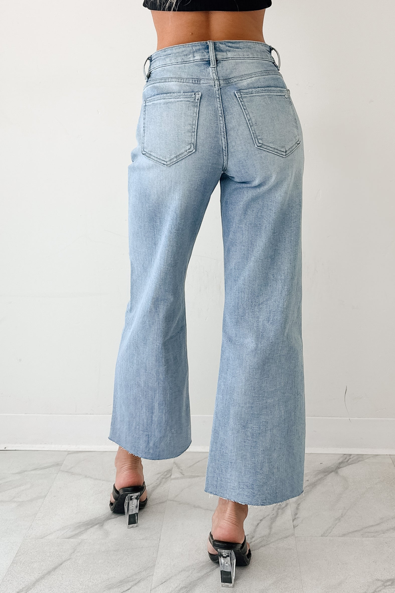 Victor Wide Leg Mica Denim Jeans (Light Blue) - NanaMacs