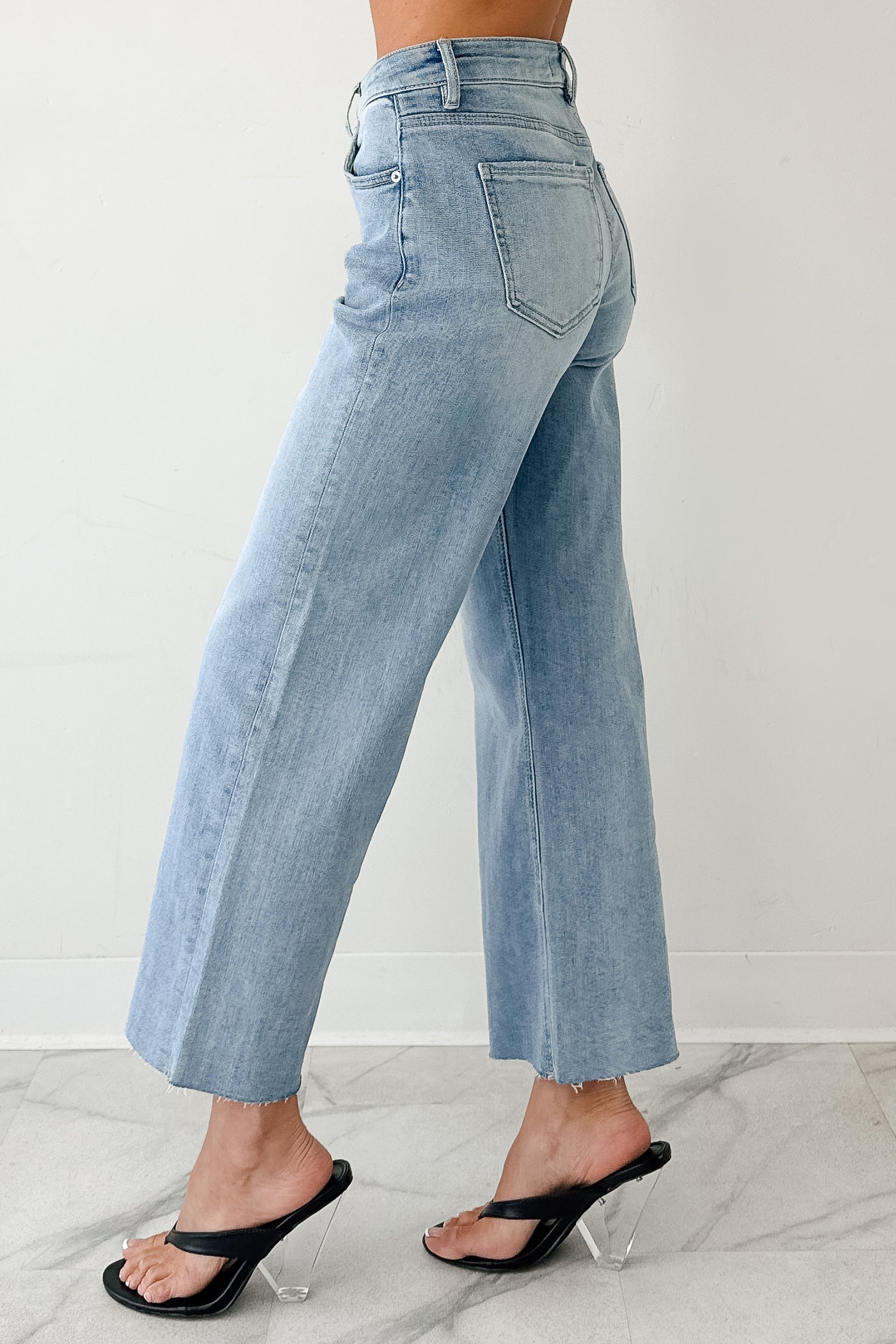 Victor Wide Leg Mica Denim Jeans (Light Blue) - NanaMacs