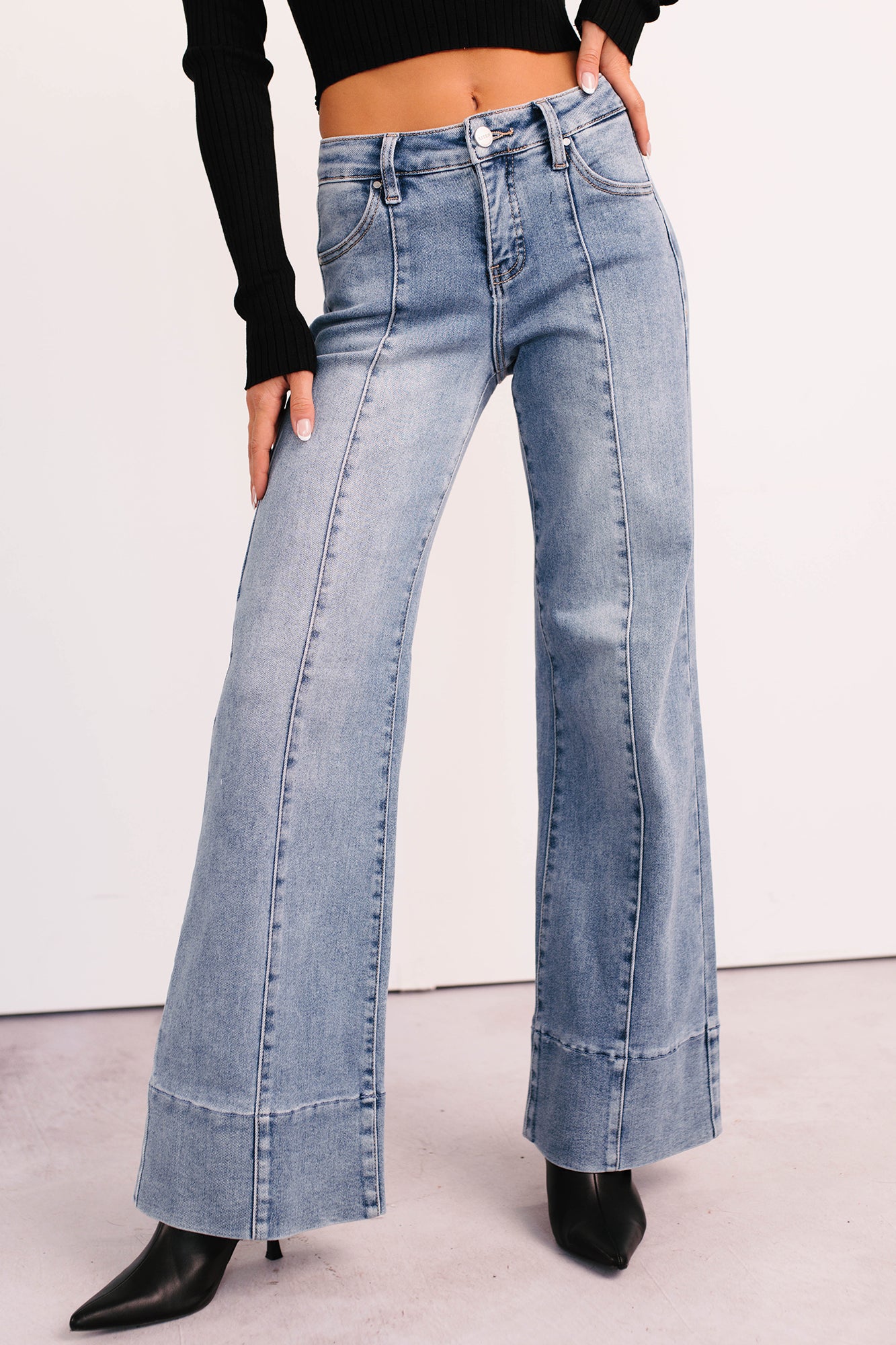 Mariana Flared Tummy Control Risen Jeans (Medium) - NanaMacs