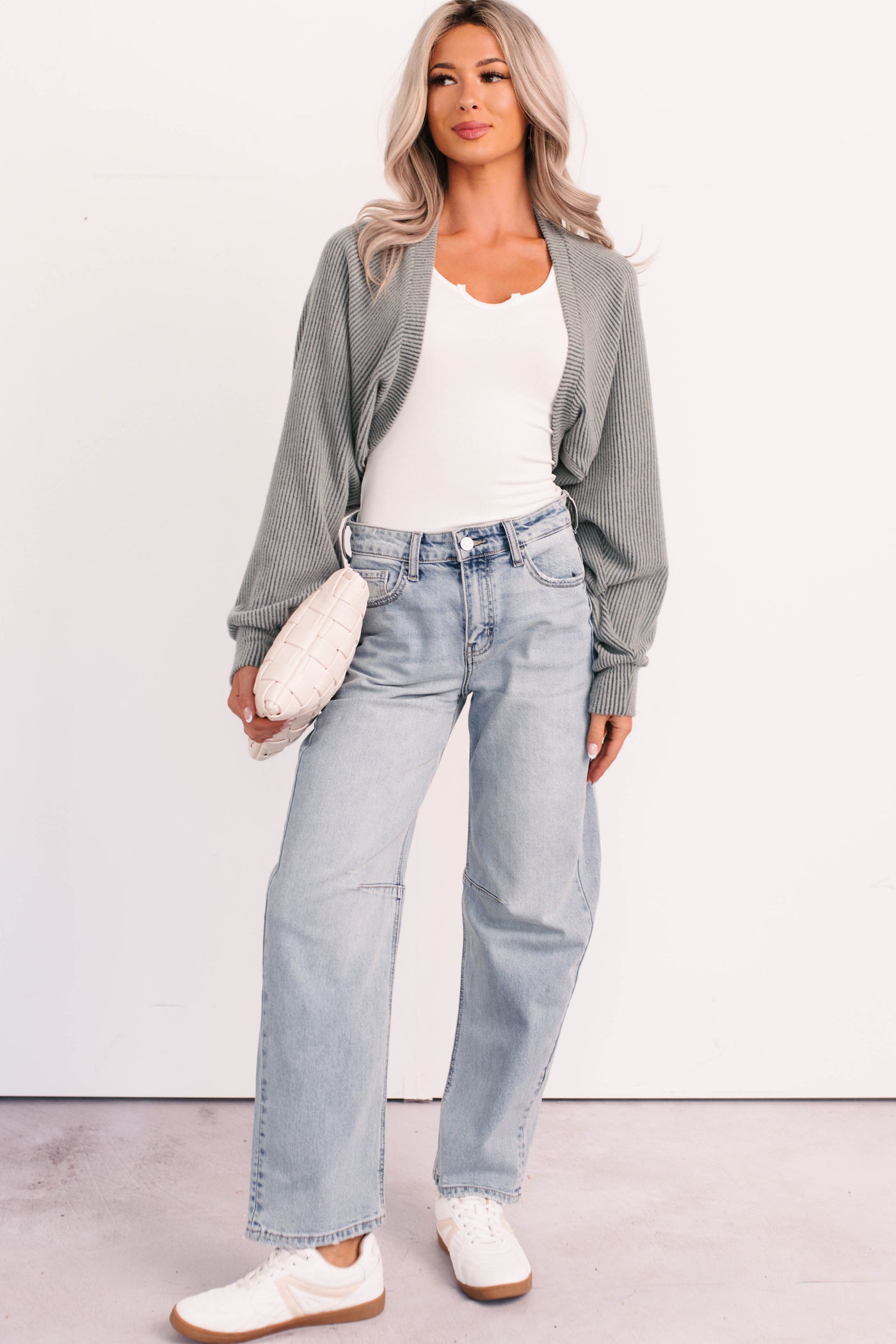 Brock High Rise Barrel Leg Kancan Jeans (Light) - NanaMacs