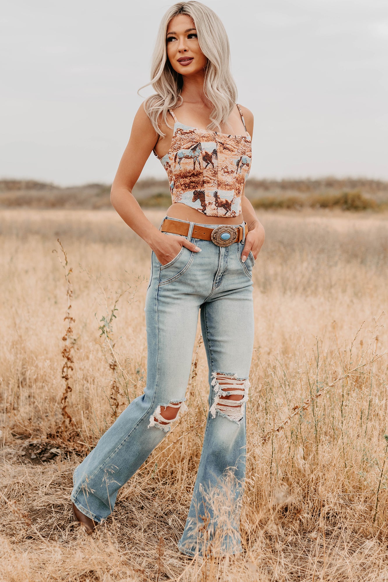 Laurie High Rise Flare Leg Cello Jeans (Medium) - NanaMacs