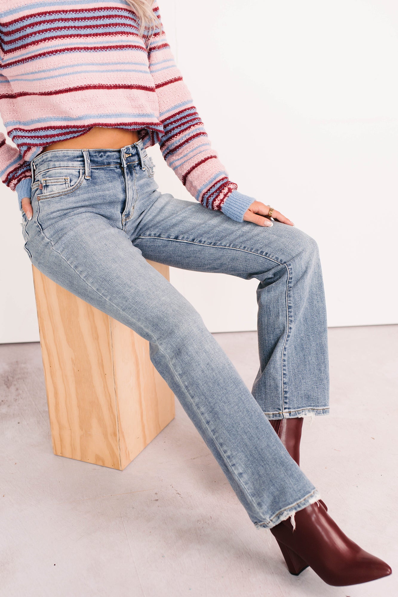 Elara Mid Rise Bootcut Judy Blue Jeans (Medium) - NanaMacs