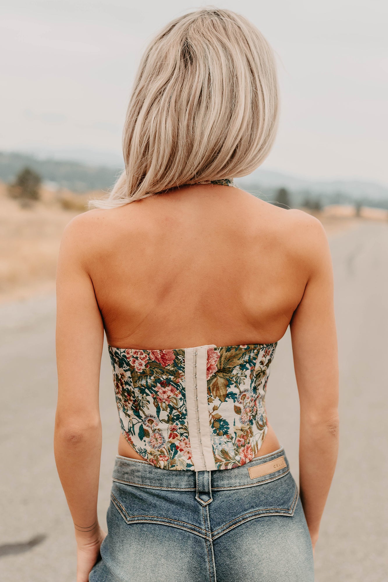 Thrive In Color Floral Halter Crop Top (Multi) - NanaMacs