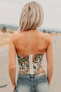 Thrive In Color Floral Halter Crop Top (Multi) - NanaMacs