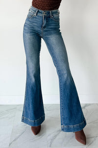 Jensen High Rise Flare Judy Blue Jeans (Medium) - NanaMacs
