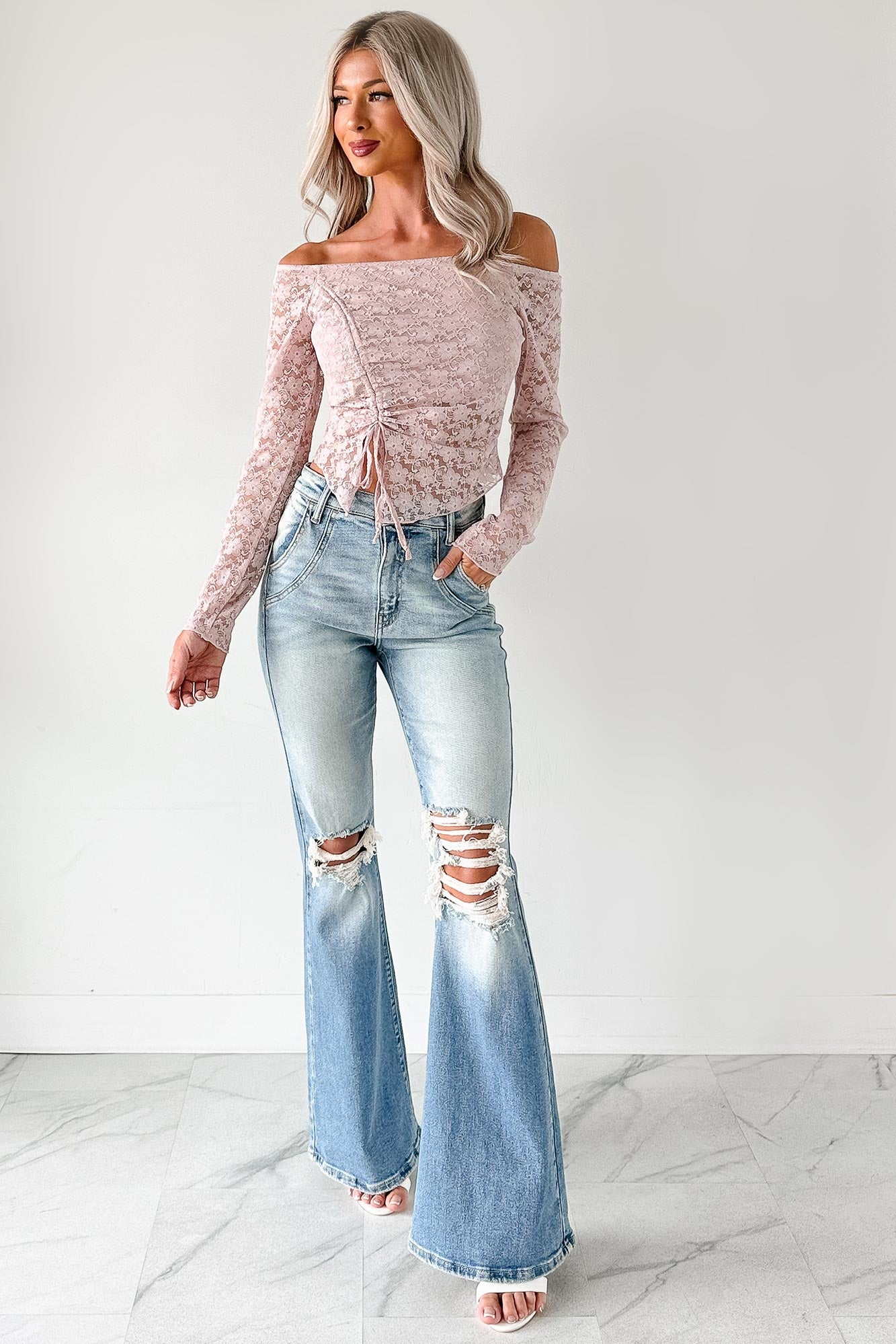 Laurie High Rise Flare Leg Cello Jeans (Medium) - NanaMacs