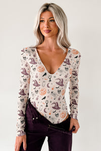 Witchful Thinking NM Original Padded V-Neck Bodysuit (Witchy Vibes) - NanaMacs