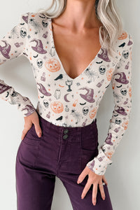 Witchful Thinking NM Original Padded V-Neck Bodysuit (Witchy Vibes) - NanaMacs