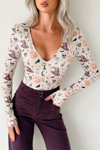 Witchful Thinking NM Original Padded V-Neck Bodysuit (Witchy Vibes) - NanaMacs