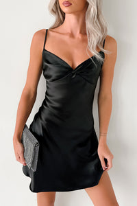 Glamorous Goddess Sleeveless Mini Dress (Black) - NanaMacs
