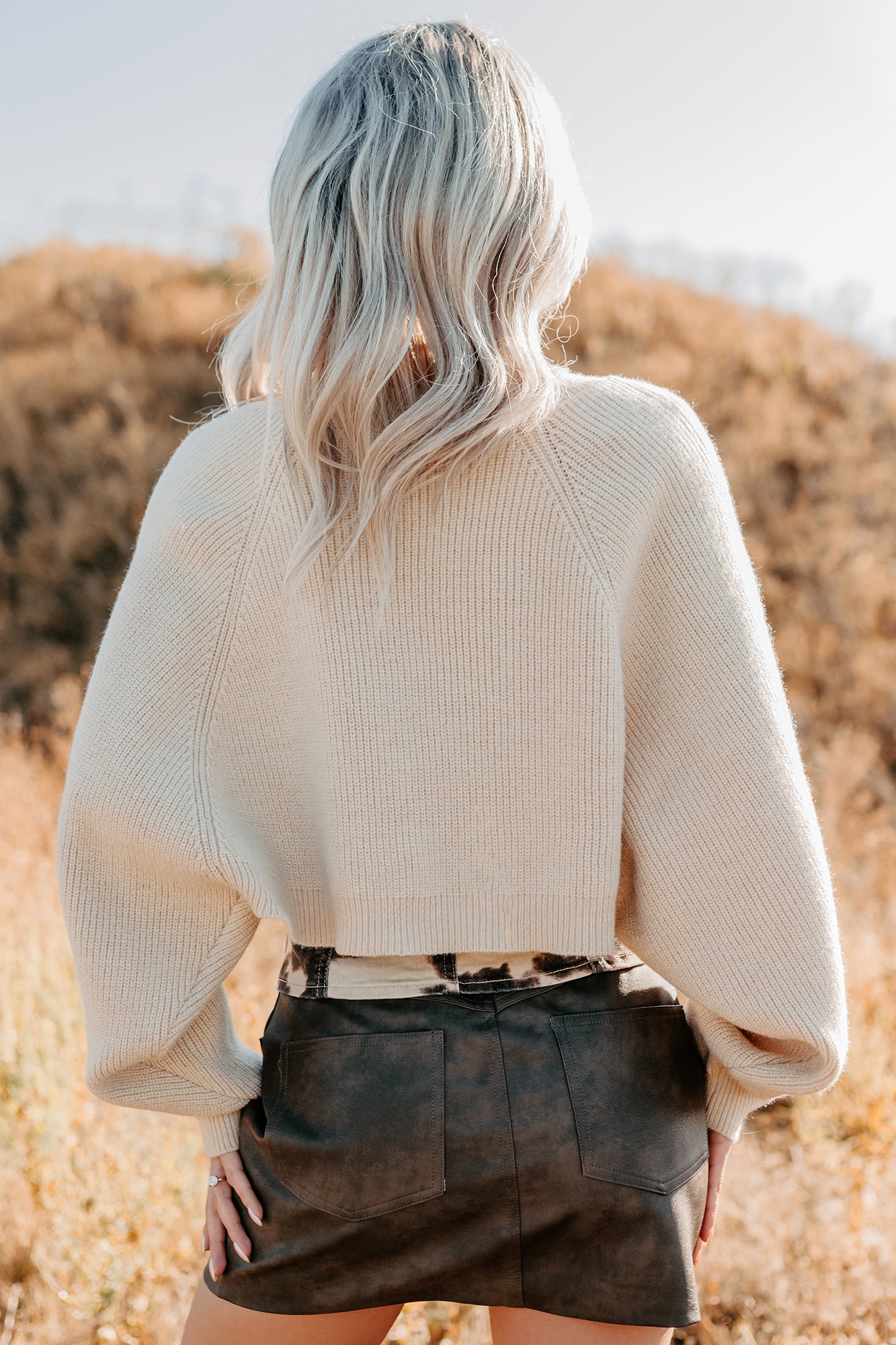 Moonlit Quiet Open Front Bolero Cardigan (Alpaca) - NanaMacs