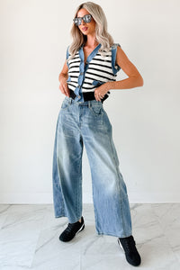 Frank High Rise Signature 8 Barrel Jeans (Medium) - NanaMacs