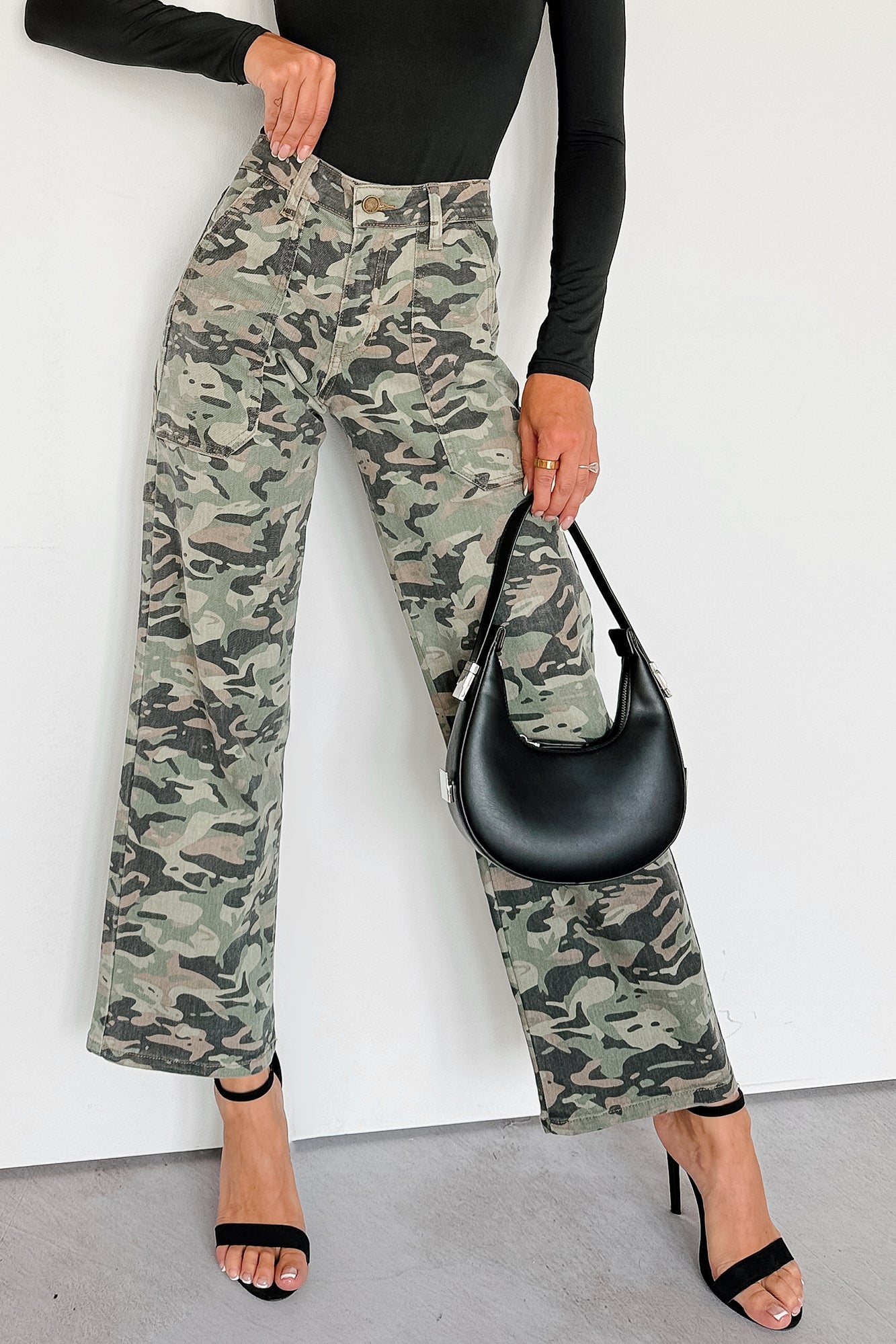 Copernicus Camo Print Straight Leg Carpenter Jeans (Camo) - NanaMacs