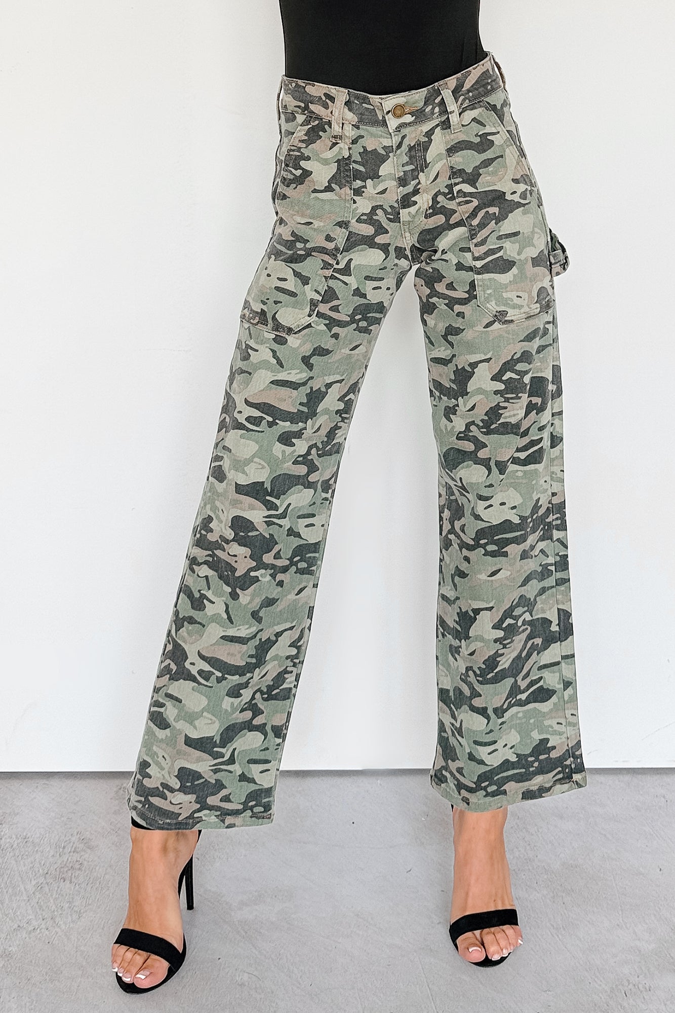 Copernicus Camo Print Straight Leg Carpenter Jeans (Camo) - NanaMacs