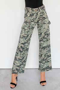 Copernicus Camo Print Straight Leg Carpenter Jeans (Camo) - NanaMacs