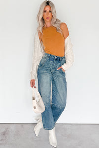 Everyday Escape Signature 8 Ribbed Tank Top (Camel) - NanaMacs