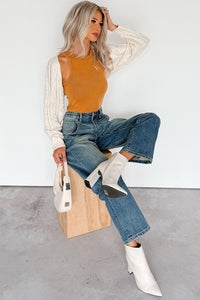 Everyday Escape Signature 8 Ribbed Tank Top (Camel) - NanaMacs