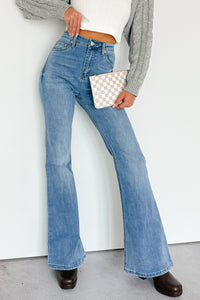 Lane Denim Signature 8 Flare Jeans (Medium Wash) - NanaMacs